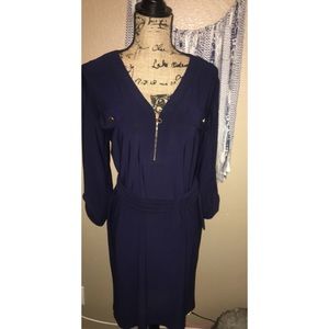 NAVY & GOLD DRESS
